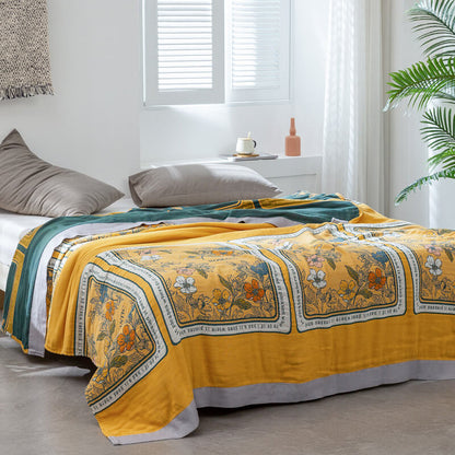 Ownkoti Summer Reversible Cotton Quilt Lightweight Blanket - image 1