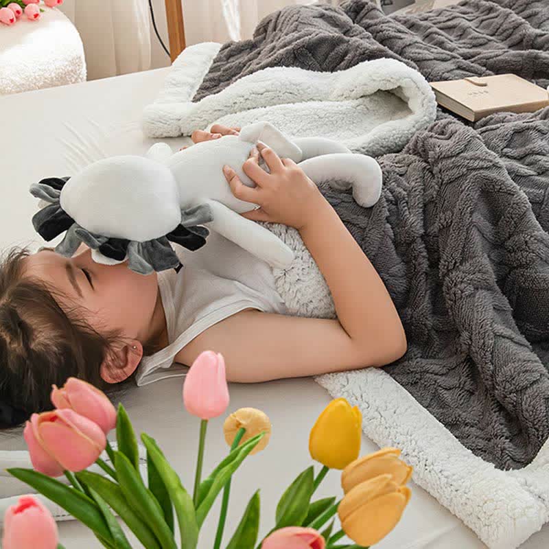 Ownkoti Puffy Cozy Reversible Throw Blanket - image 5