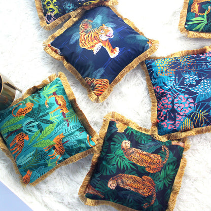 Animal Pattern Tassel Sofa Pillowcase - image 2