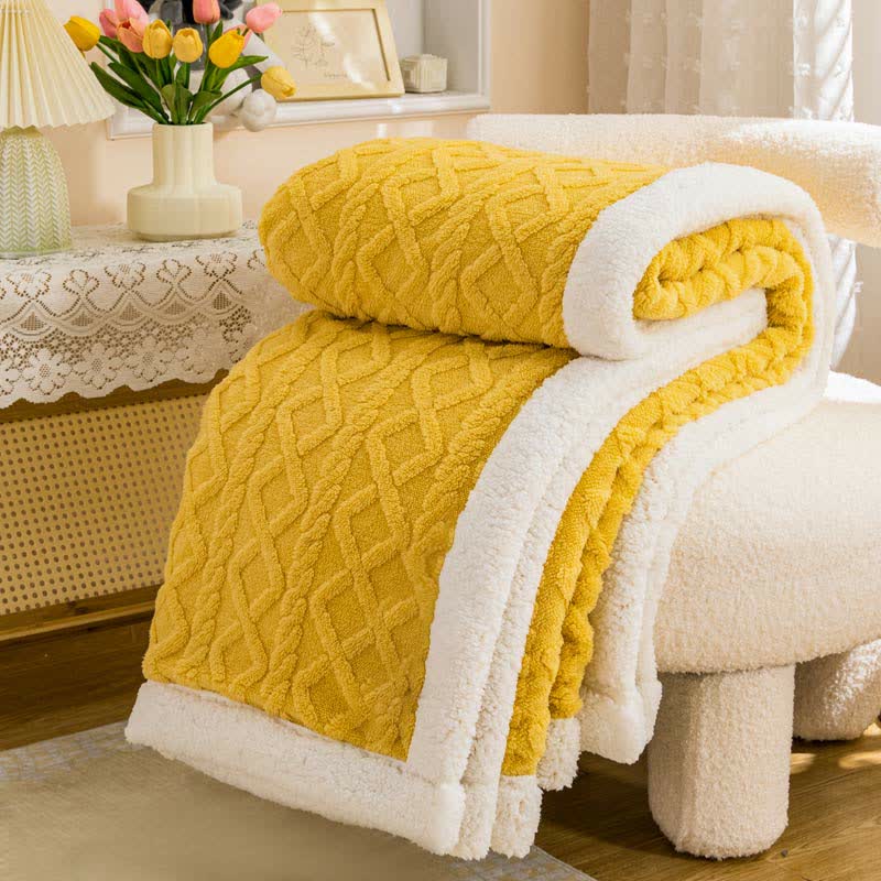 Puffy Cozy Reversible Throw Blanket - image 1