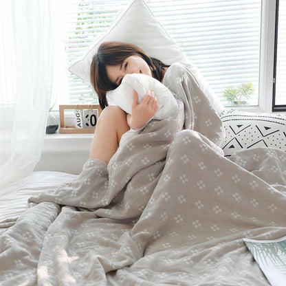 Ownkoti Mini White Square Plaid Cotton Quilt - image 12