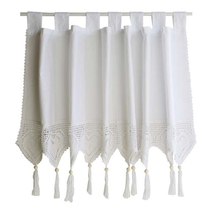 White Cotton Cabinet Curtain Short Curtain - image 4
