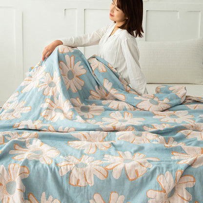 Daisy Printed Cotton Soft Reversible Quilt - image 2