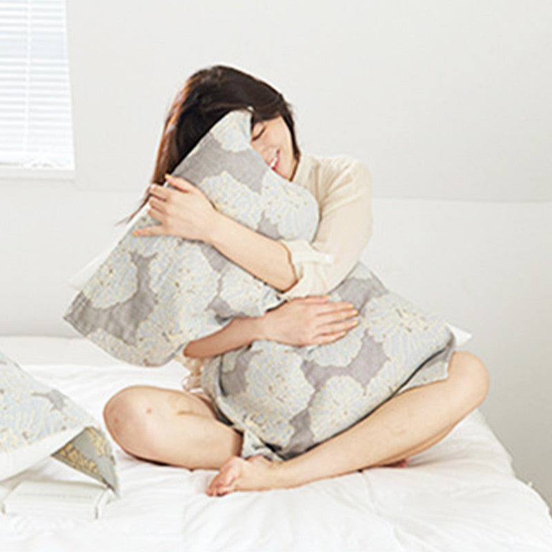 Ownkoti Flower Printed Cotton Decorative Pillow Towel (2PCS) - image 14