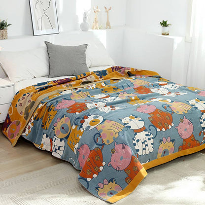 Ownkoti Cute Animal Cartoon Reversible Cotton Quilt - image 3
