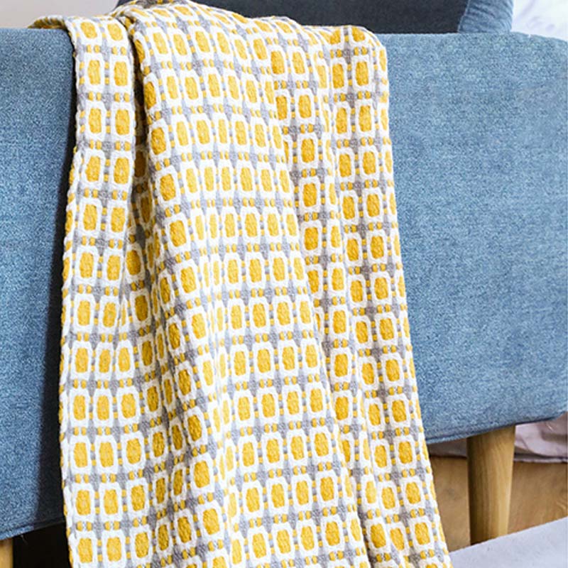 Ownkoti Knitted Sofa Blanket Couch Blanket With Tassels - image 5