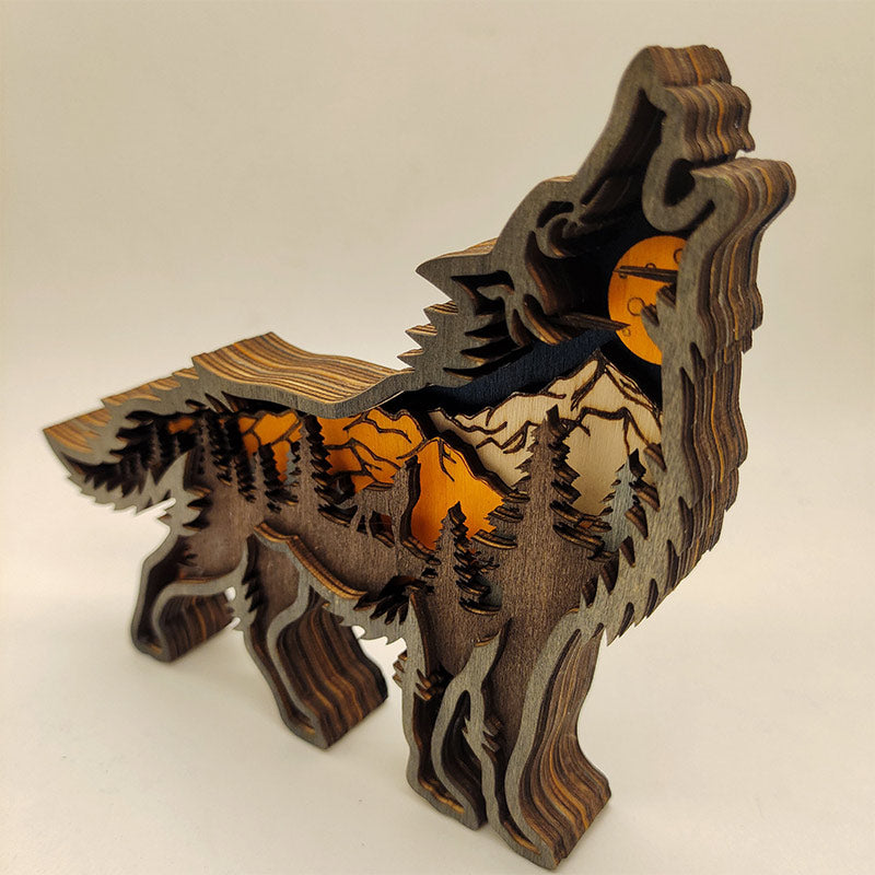Ownkoti Creative Forest Animal Decoration - Wolf - image 2