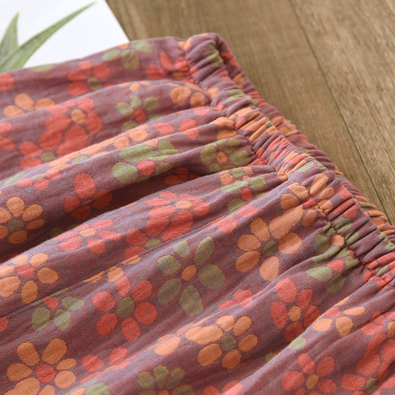 Cotton Gauze Long Sleeves Pajama Set - image 12