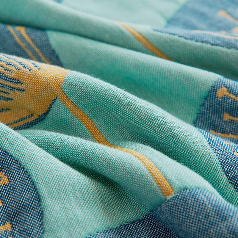 Dandelion Print Cotton Gauze Pillow Towel (2PCS) - image 1