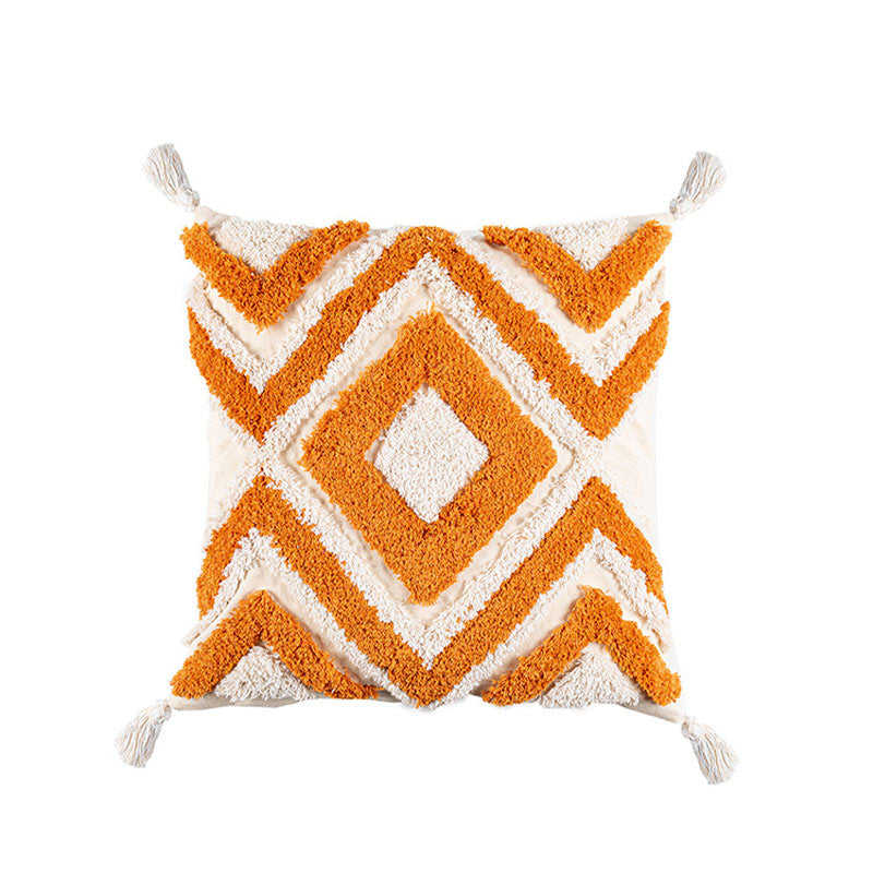 Ownkoti Morocco Jacquard Pillow Cover With Tassels - image 11