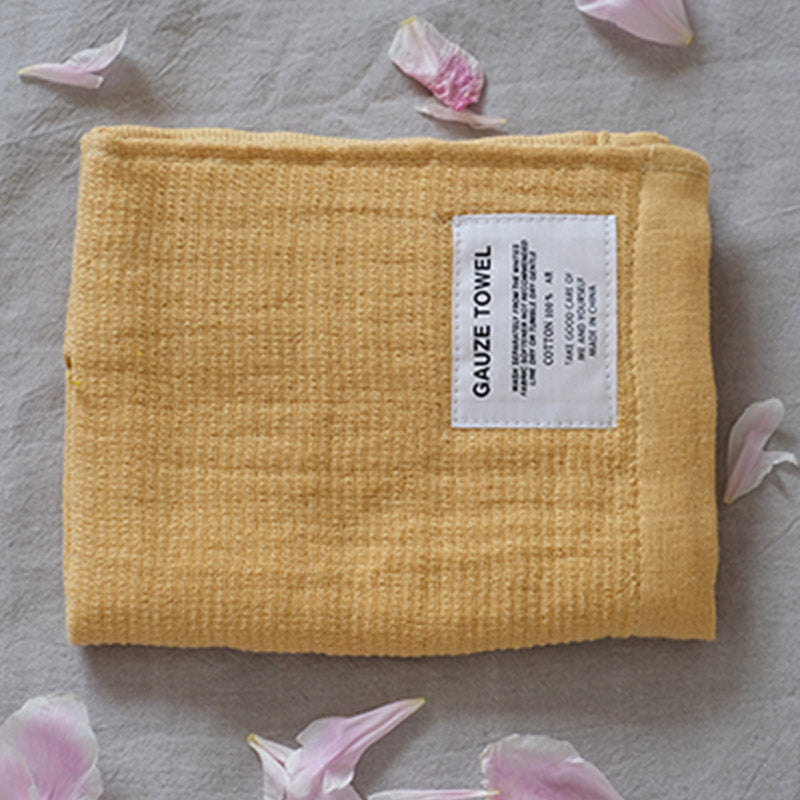 Solid Color Breathable Gauze Towel - image 2