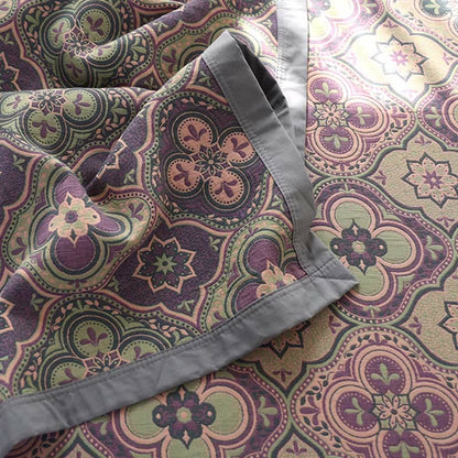 Petal Flower Pattern Cotton Reversible Quilt - image 7