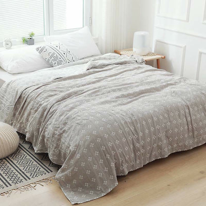 Ownkoti Mini White Square Plaid Cotton Quilt - image 13