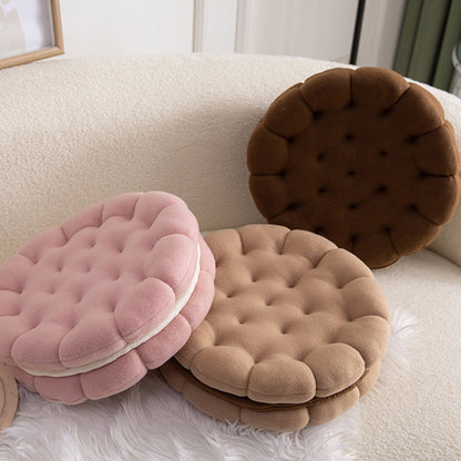 Cute Biscuit Circle Shape Seat Cushion - image 1