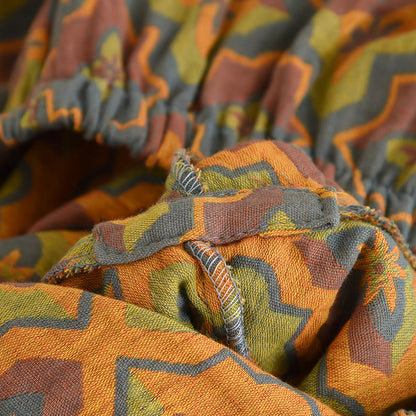 Rhombus Flower Lapel Cotton Loungewear Set - image 8