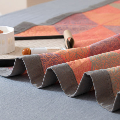 Triangle Pattern Print Cotton Reversible Quilt - image 8