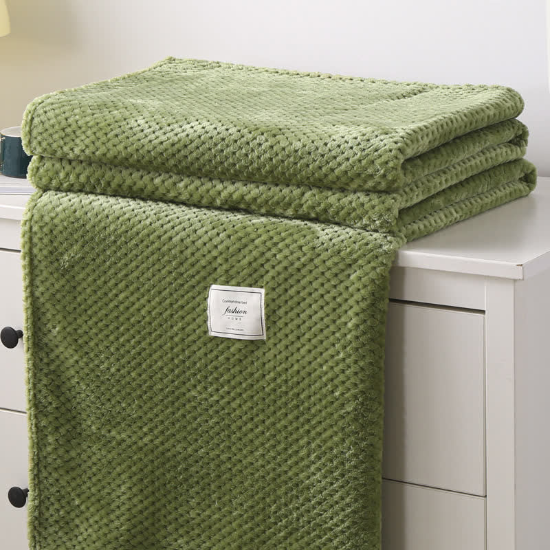 Modern Lightweight Soft Throw Blanket - Avocado Green - Queen - image 14