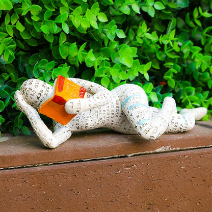 Reading Woman Thinker Statue Bookshelf Decoration - image 8