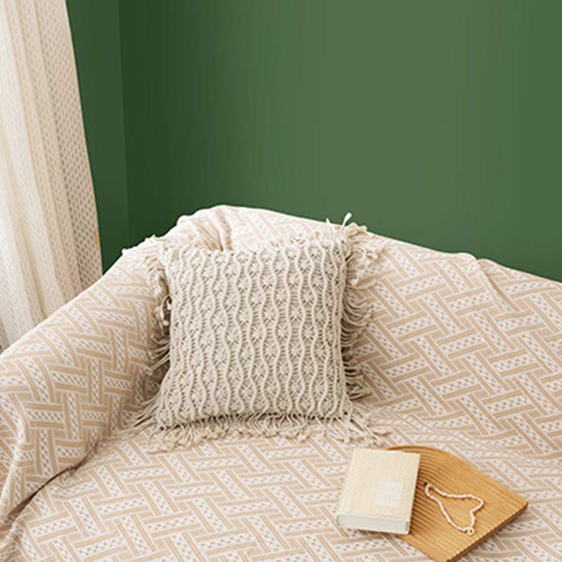 Ownkoti Soft Tassel Blanket Reversible Sofa Cover - image 11