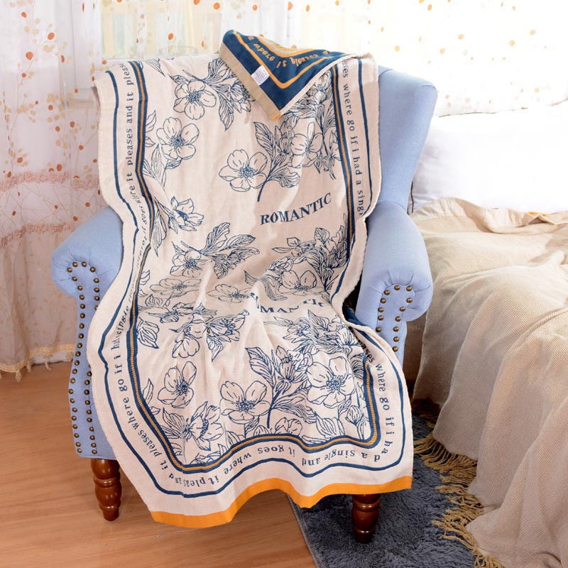 Ownkoti Flower Mixed Color Reversible Bath Towel - image 4