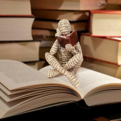 Reading Woman Thinker Statue Bookshelf Decoration - image 6