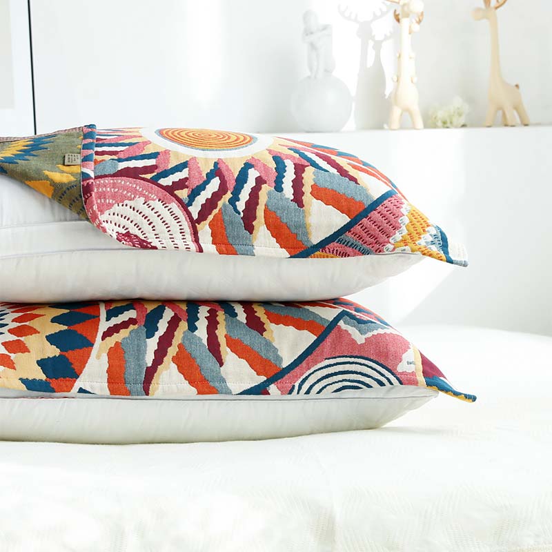 Ownkoti Sun Print Cotton Reversible Pillow Towel (2PCS) - image 4