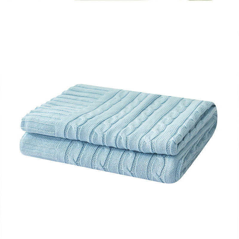 Ownkoti Solid Color Cotton Sofa Knit Blanket - image 17