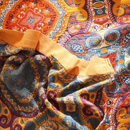Dark Orange Comfy Reversible Cotton Quilt - image 8