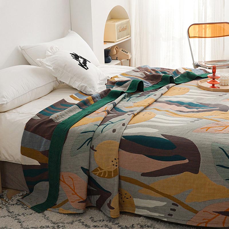 Reversible Design Cotton Fruit Quilt Lightweight - image 10