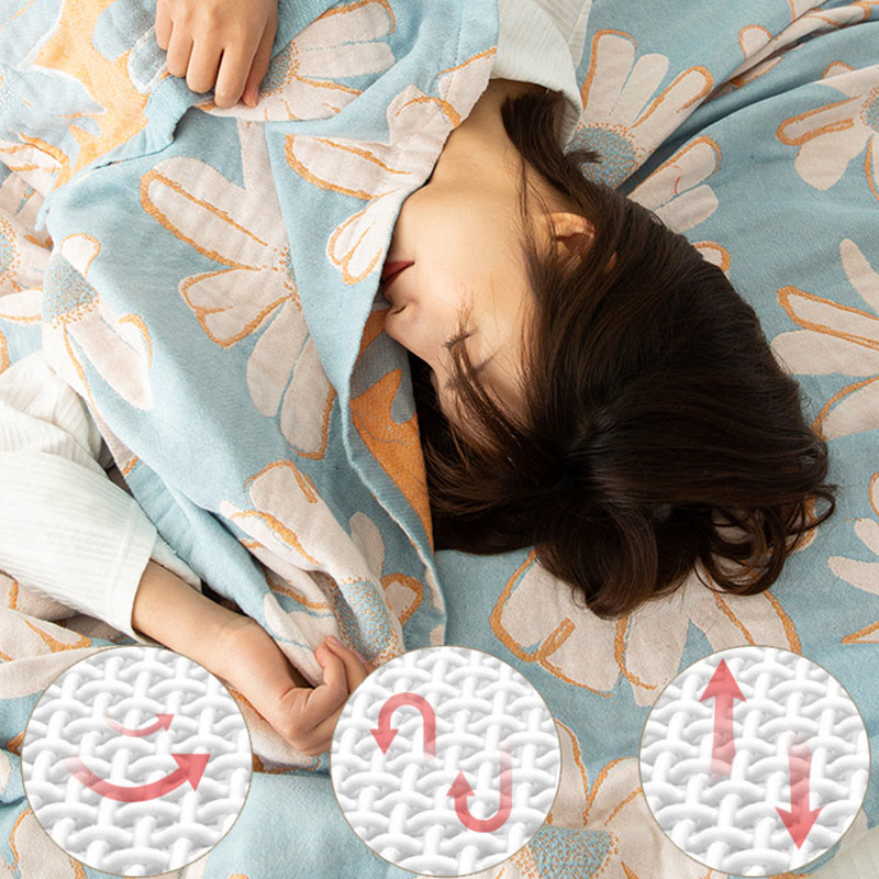 Daisy Printed Cotton Soft Reversible Quilt - image 4