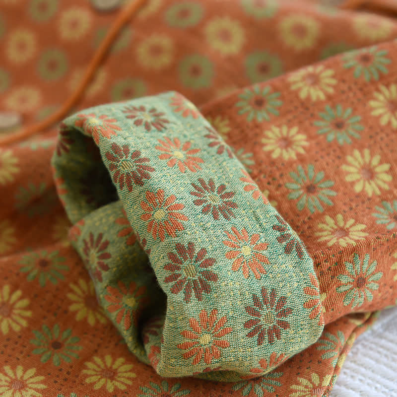 Jacquard Daisy Pure Cotton Loungewear Set - image 7