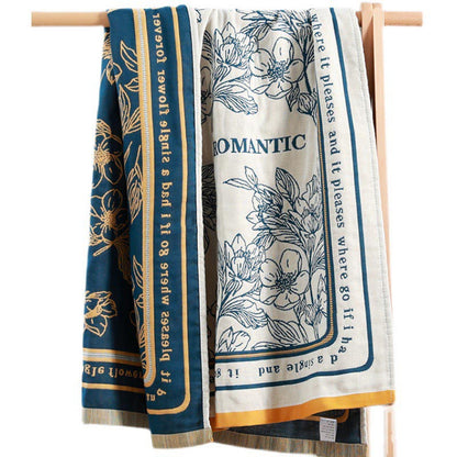 Ownkoti Flower Mixed Color Reversible Bath Towel - image 5