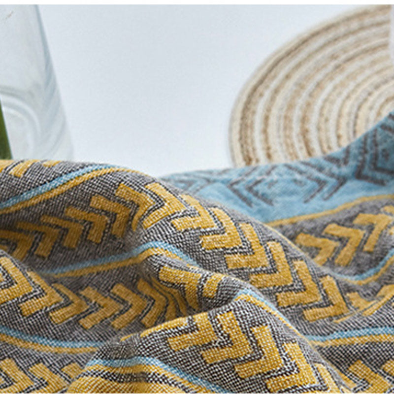 Ownkoti Yellow Bed Cotton Decorative Pillow Towel (2PCS) - image 6