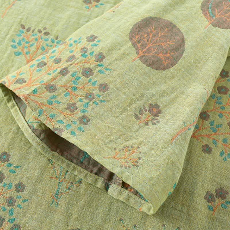 Leaf Tree Jacquard Cotton Loungewear Set - image 10