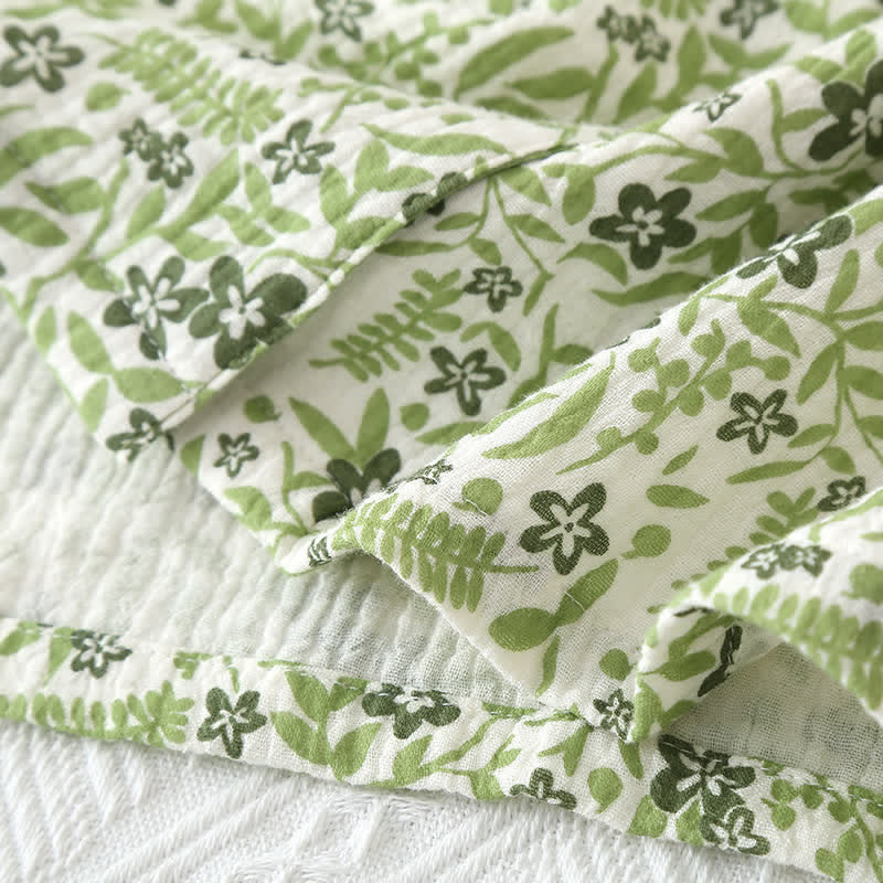 Pastoral Style Floral Cotton Loungewear Set - image 2