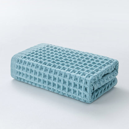 Ownkoti Simple Cotton Waffle Weave Towel (3PCS) - Blue - 34*74cm - image 5