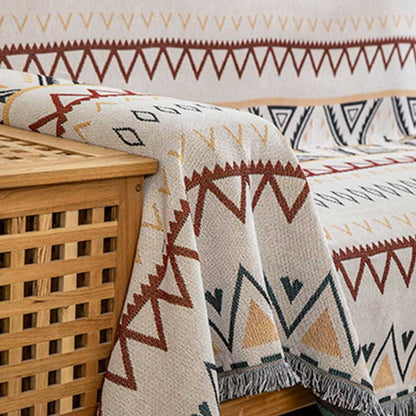 Ownkoti Indian Geometric Blanket Reversible Sofa Cover - image 7