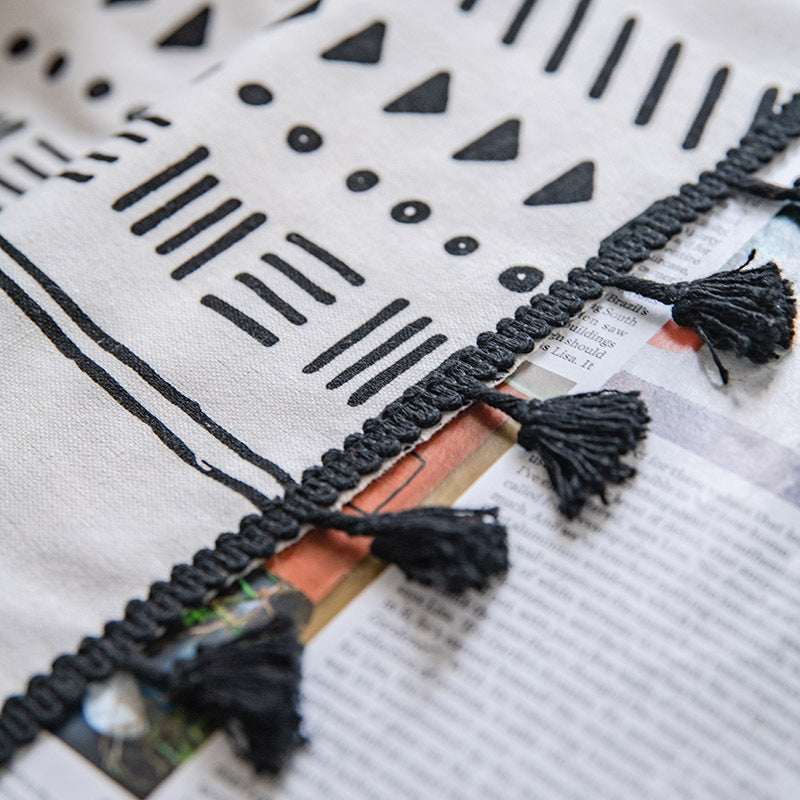 Ownkoti Bohemian Geometric Cotton Semi Blackout Curtains - image 4