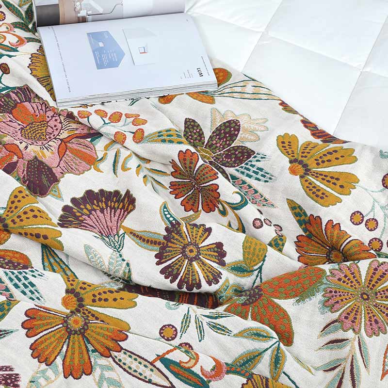 Ownkoti Luxuriant Flower Cotton Reversible Soft Quilt - image 6