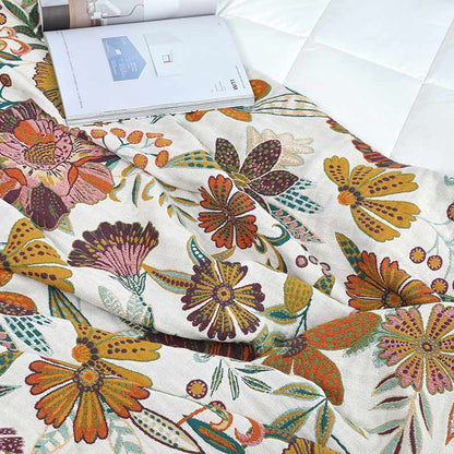 Luxuriant Flower Cotton Reversible Soft Quilt - image 6
