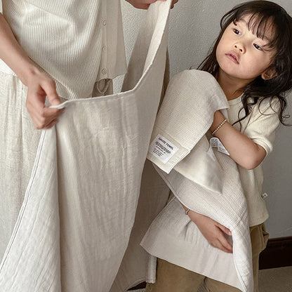 Solid Color Breathable Gauze Towel - image 6