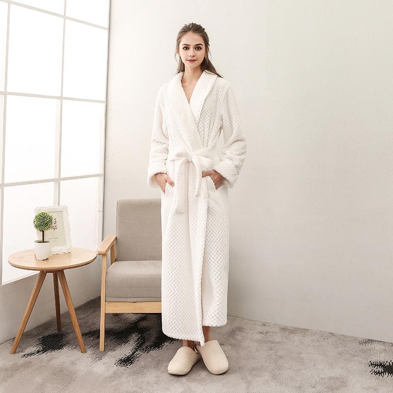 Ownkoti Puffy Fleece Pajama Long Bathrobe - image 8