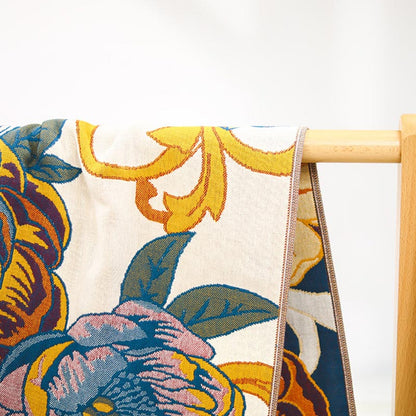 Blooming Flowers Reversible Cotton Bath Towel - image 4