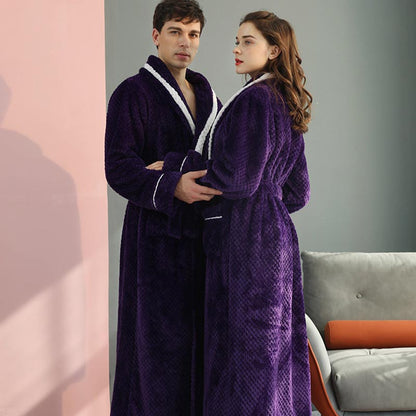 Thick Fleece Pajama Comfy Bathrobe - image 0