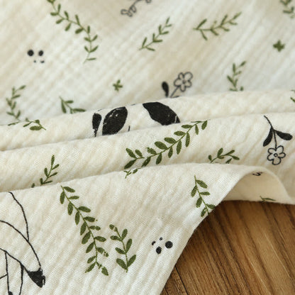 Cute Cat & Leaf Cotton Pajama Set - image 6