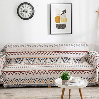 Ownkoti Indian Geometric Blanket Reversible Sofa Cover - image 2