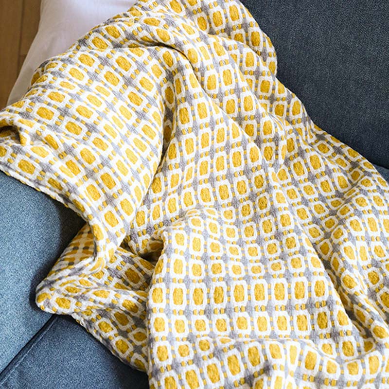 Ownkoti Knitted Sofa Blanket Couch Blanket With Tassels - image 4