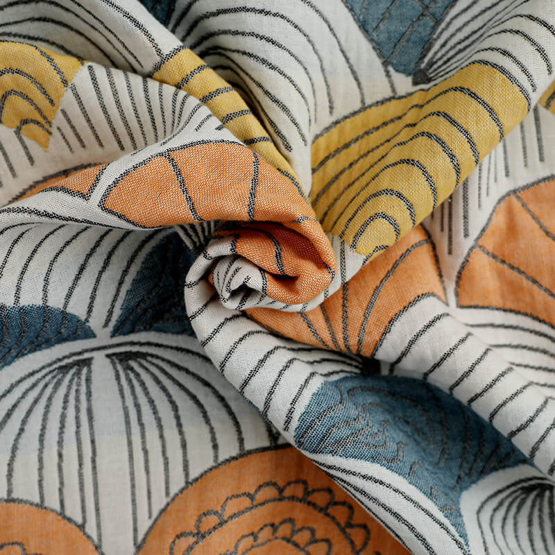 Ownkoti Shell Print Jacquard Cotton Bath Towel - image 3