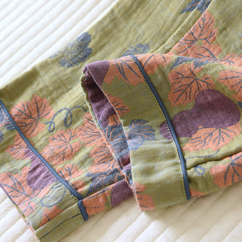 Gourd Jacquard Cotton Loungewear Set - image 11