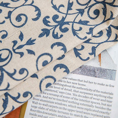 Ownkoti Boho Blue Pattern Semi-Blackout Curtain - image 14